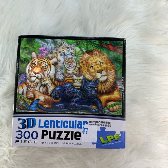 Other - 300 piece puzzle Lenticular jigsaw LPF big cats